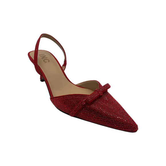 I.N.C International Concepts Shoes - I.N.C. International Concepts Women's Gelsey Slingback Red Crystal - Wide